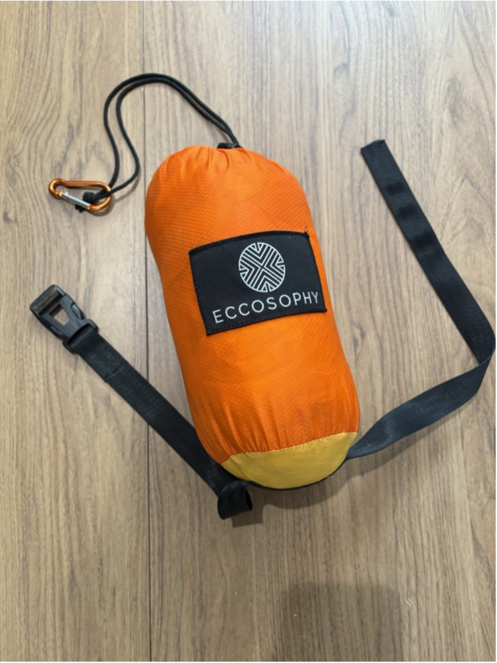 Eccosophy Oversized Sandproof Beach Blanket Orange Yellow Lightweight Packable